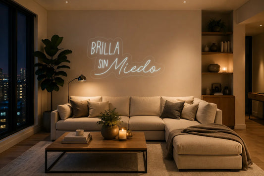Neón Brilla sin miedo - brilla sin miedo - living_room