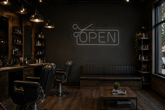 Neón Abierto peluquería - open peluqueria - peluqueria_1