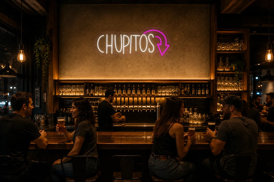 Neón Chupitos con flecha - Chupitos flecha - bar_1