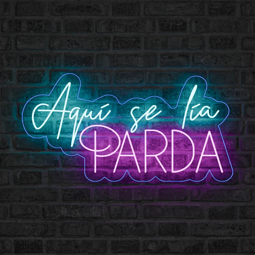 Neón Aquí se lía parda - Miniatura