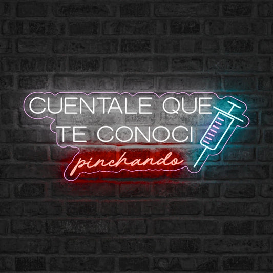 Neón Cuéntale que te conocí pinchando - Miniatura