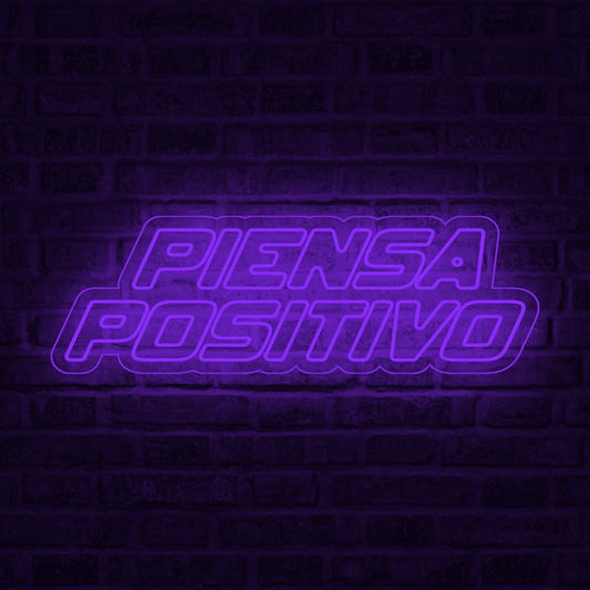 Neón Piensa positivo - Miniatura