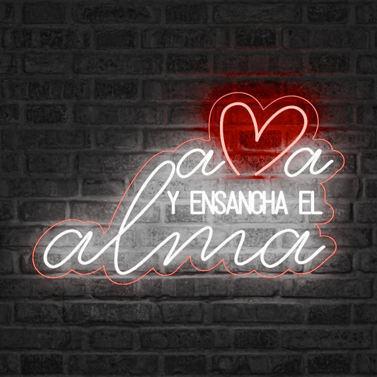 Neón Ama y ensancha el alma - Miniatura