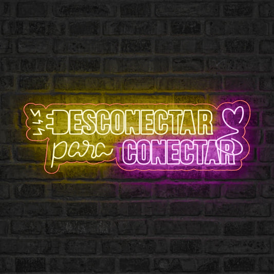 Neón Desconectar para conectar - Miniatura