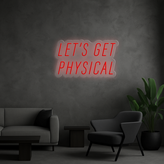 Cartel Neón Let's Get Physical