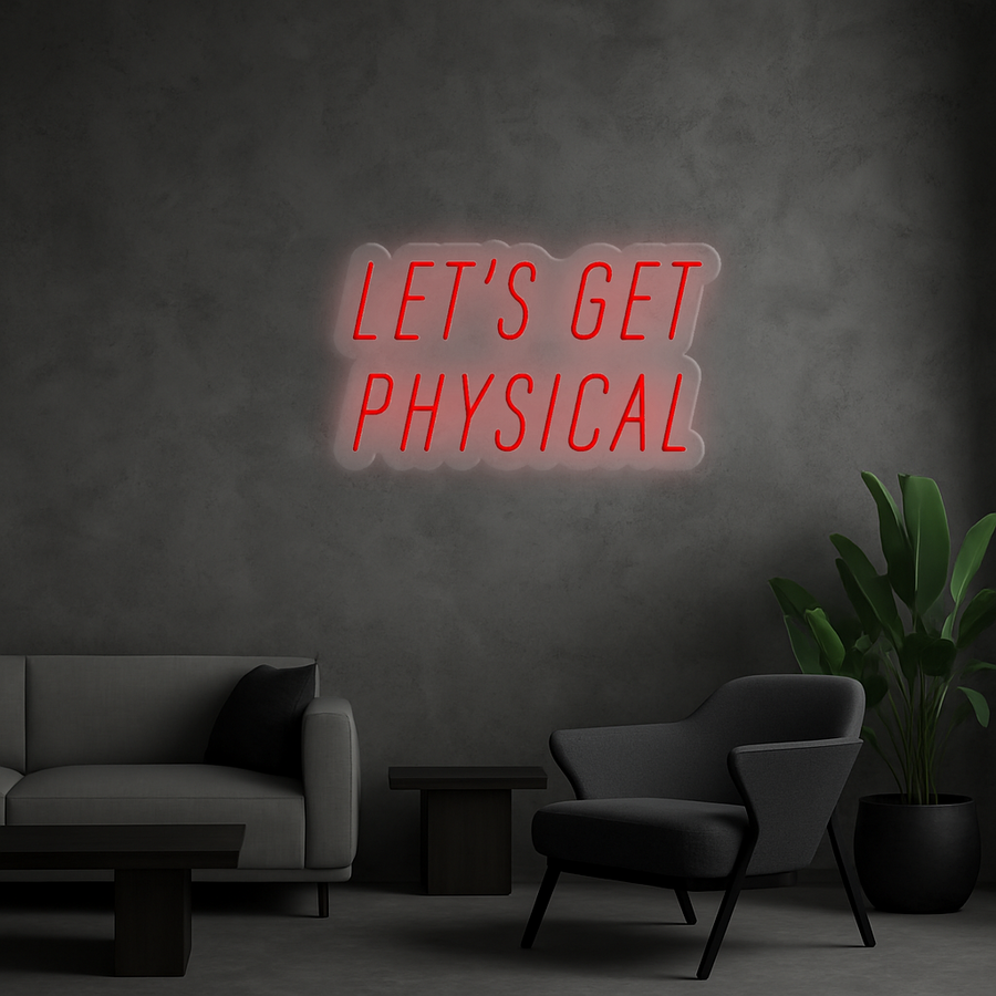 Cartel Neón Let's Get Physical