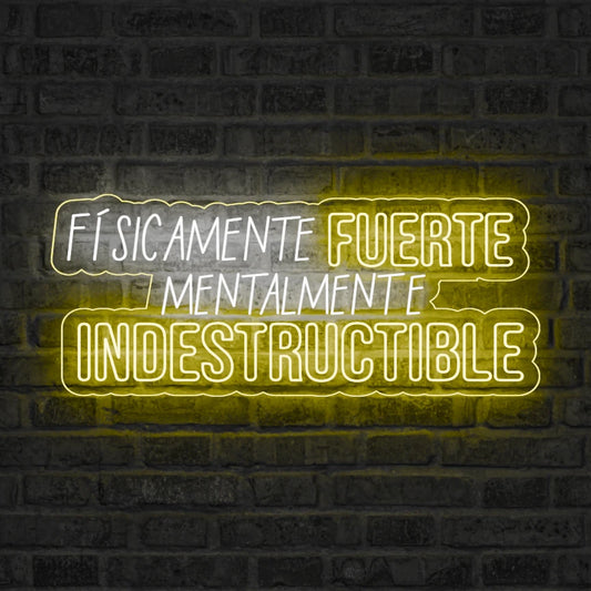 Neón Físicamente fuerte, mentalmente indestructible - Miniatura