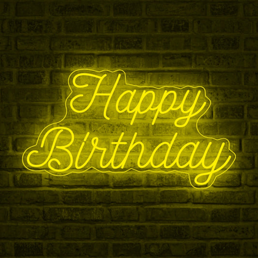 Neón Feliz cumpleaños - Miniatura