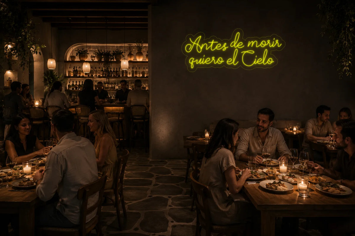 Neón Antes de morir quiero el cielo - antes de morir quiero el cielo - restaurant