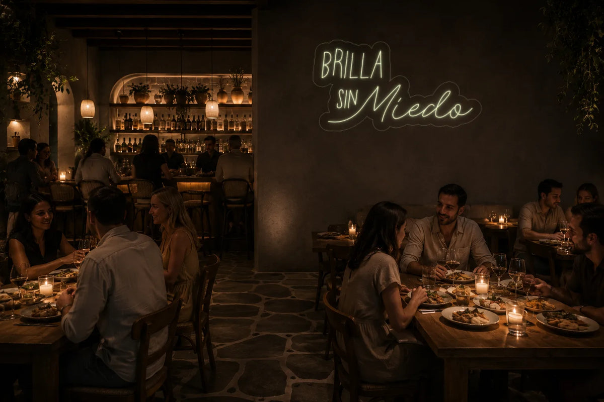 Neón Brilla sin miedo - brilla sin miedo - restaurant