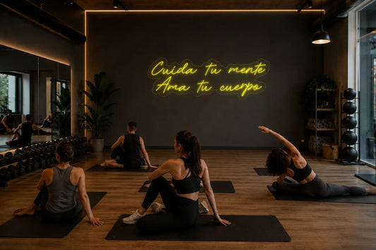 Neón Cuida tu mente, ama tu cuerpo - cuida tu mente ama tu cuerpo - gimnasio_1