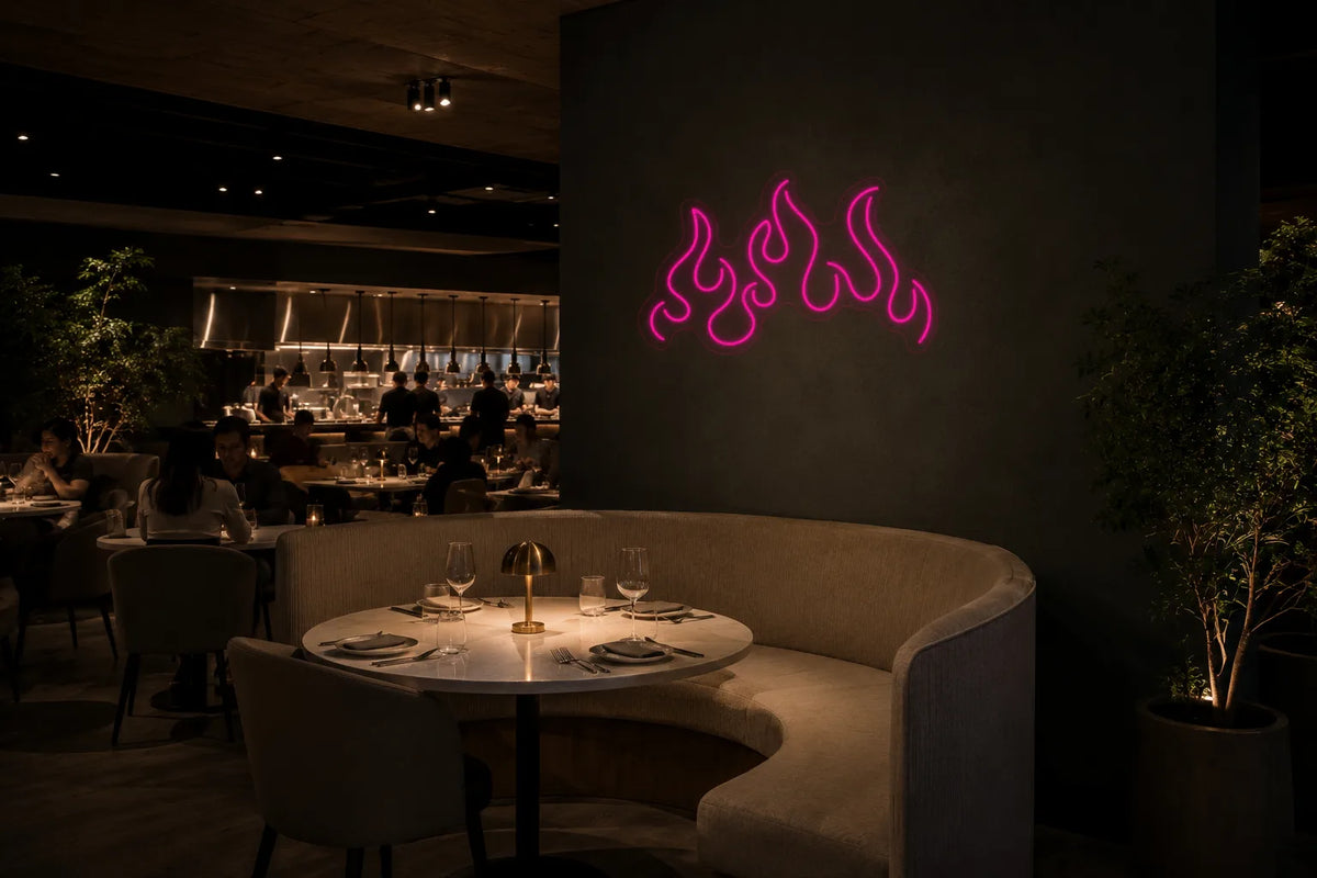 Neón Llamas - flames - restaurant-3