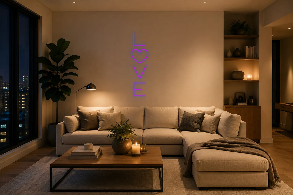Neón Amor vertical - -vertical - living_room