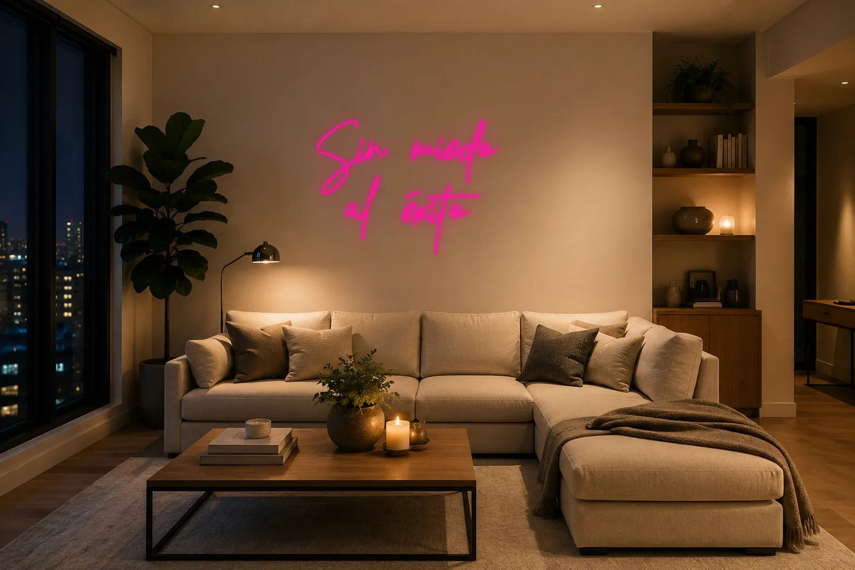 Neón Sin miedo al éxito - sin miedo al exito - living_room