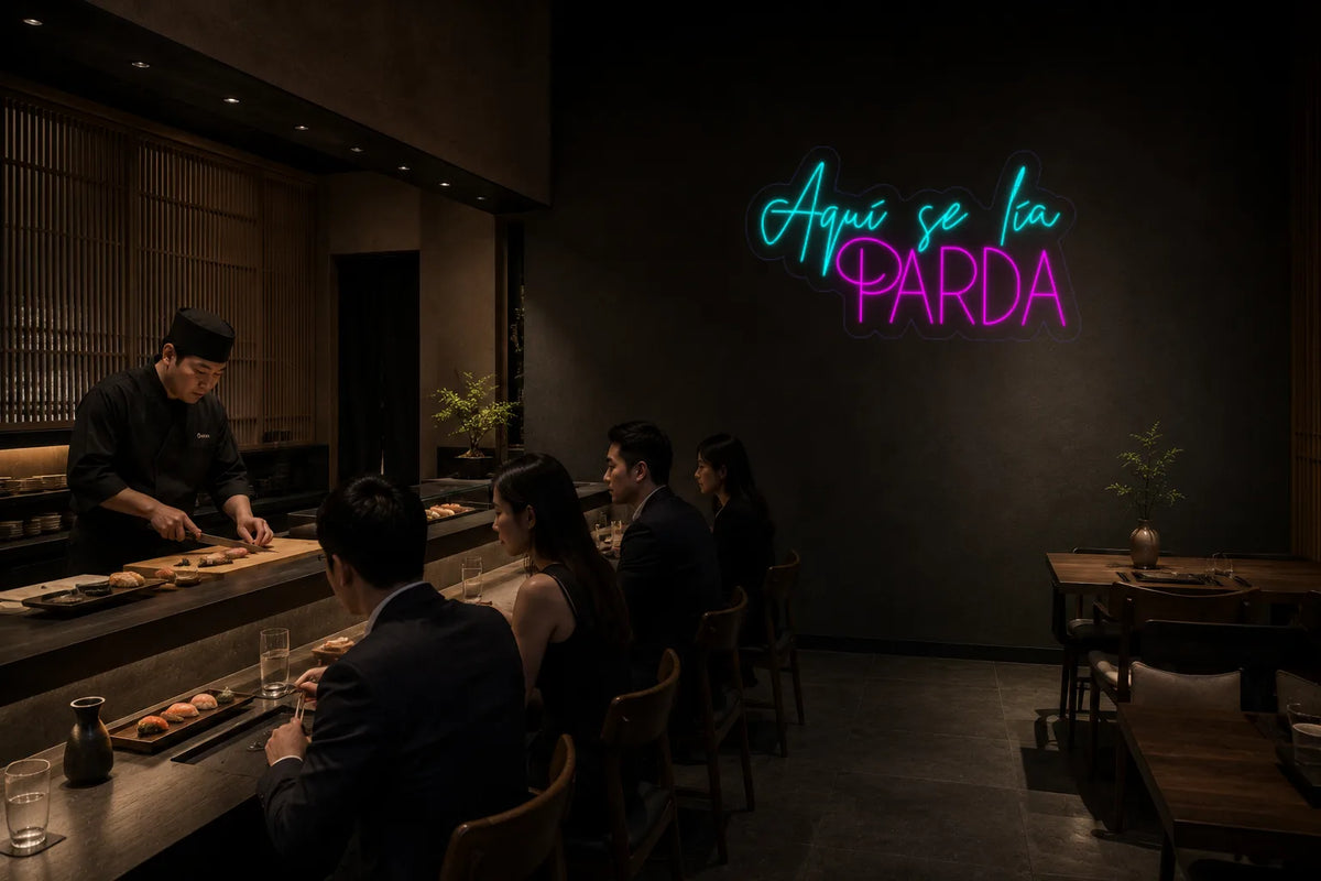 Neón Aquí se lía parda - Aqui se lia parda - sushi-2