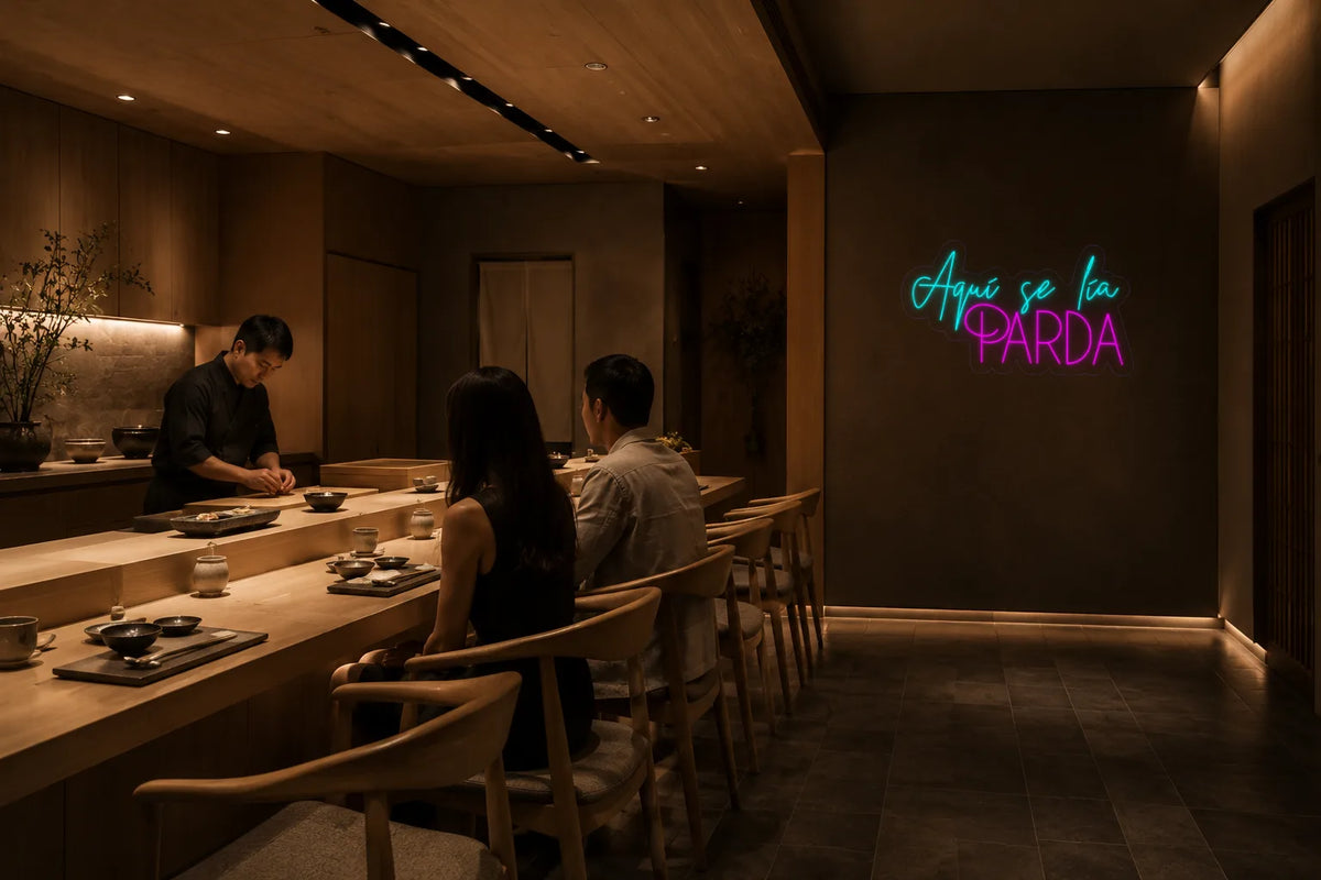 Neón Aquí se lía parda - Aqui se lia parda - sushi