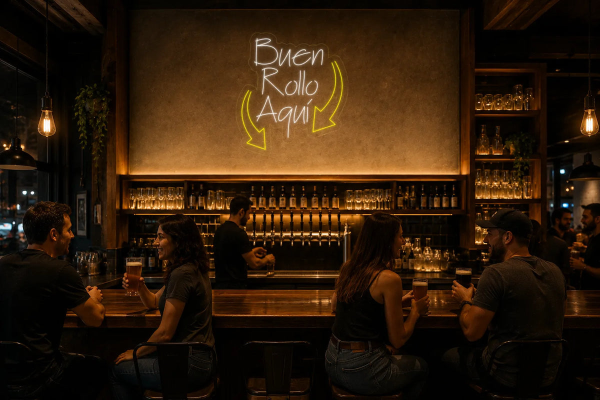 Neón Buen rollo aquí - buen rollo aqui - bar_1