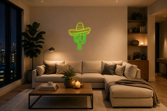 Neón Cactus - Cactus - living_room