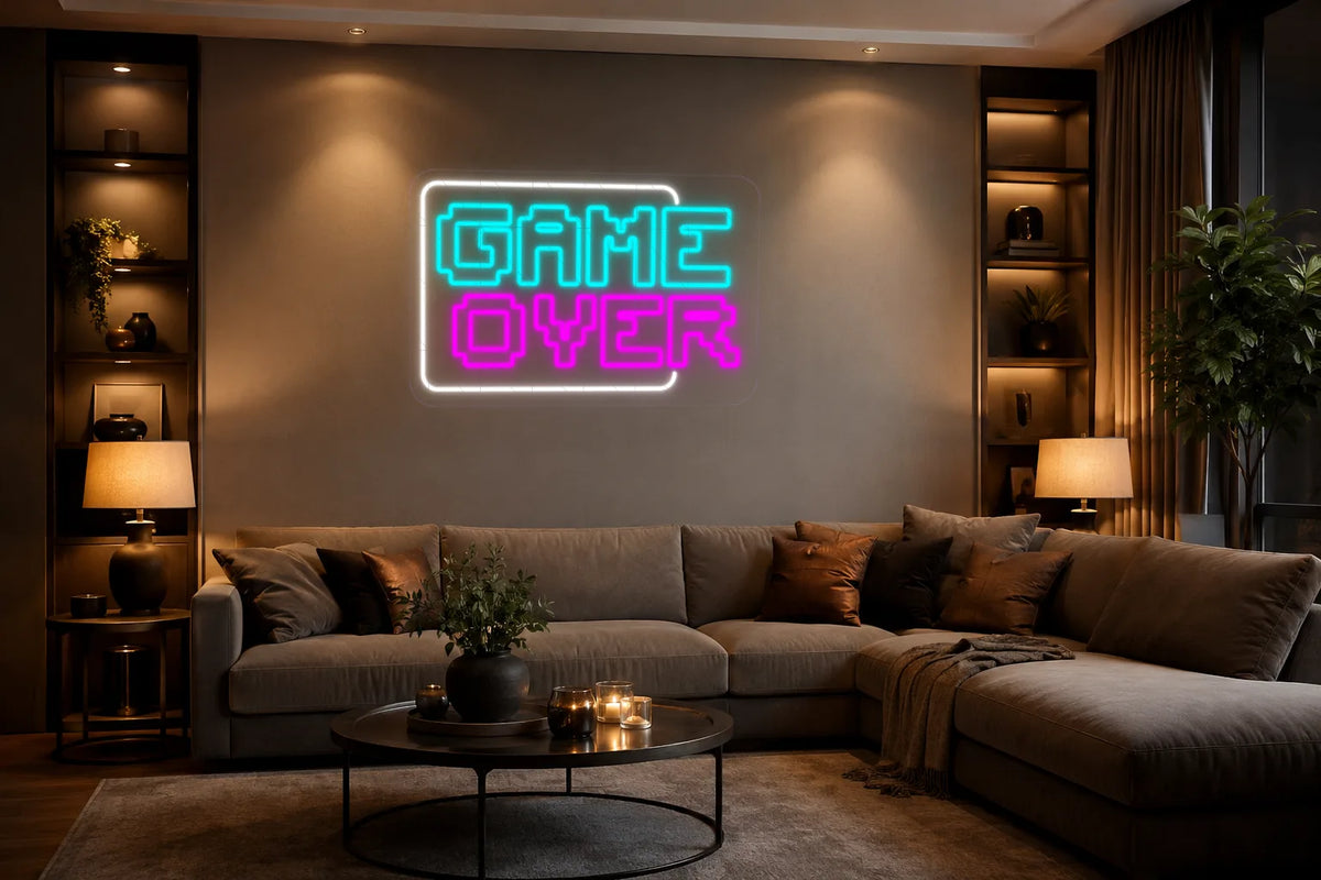 Neón Fin de partida - game over - living_room_2