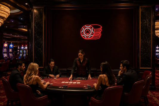Neón Ficha de póker - poker-chips - casino_1