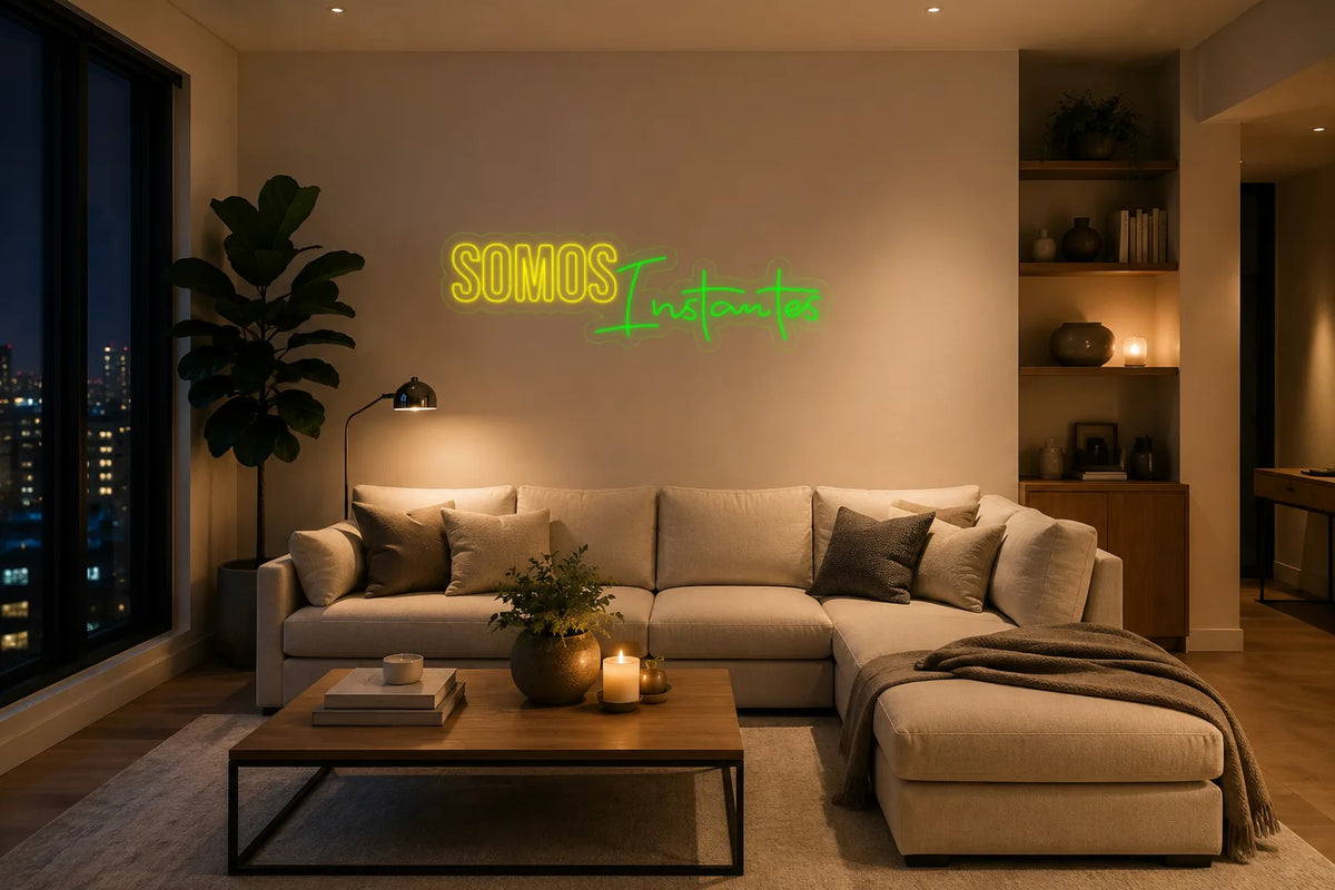 Neón Somos instantes - somos instantes - living_room