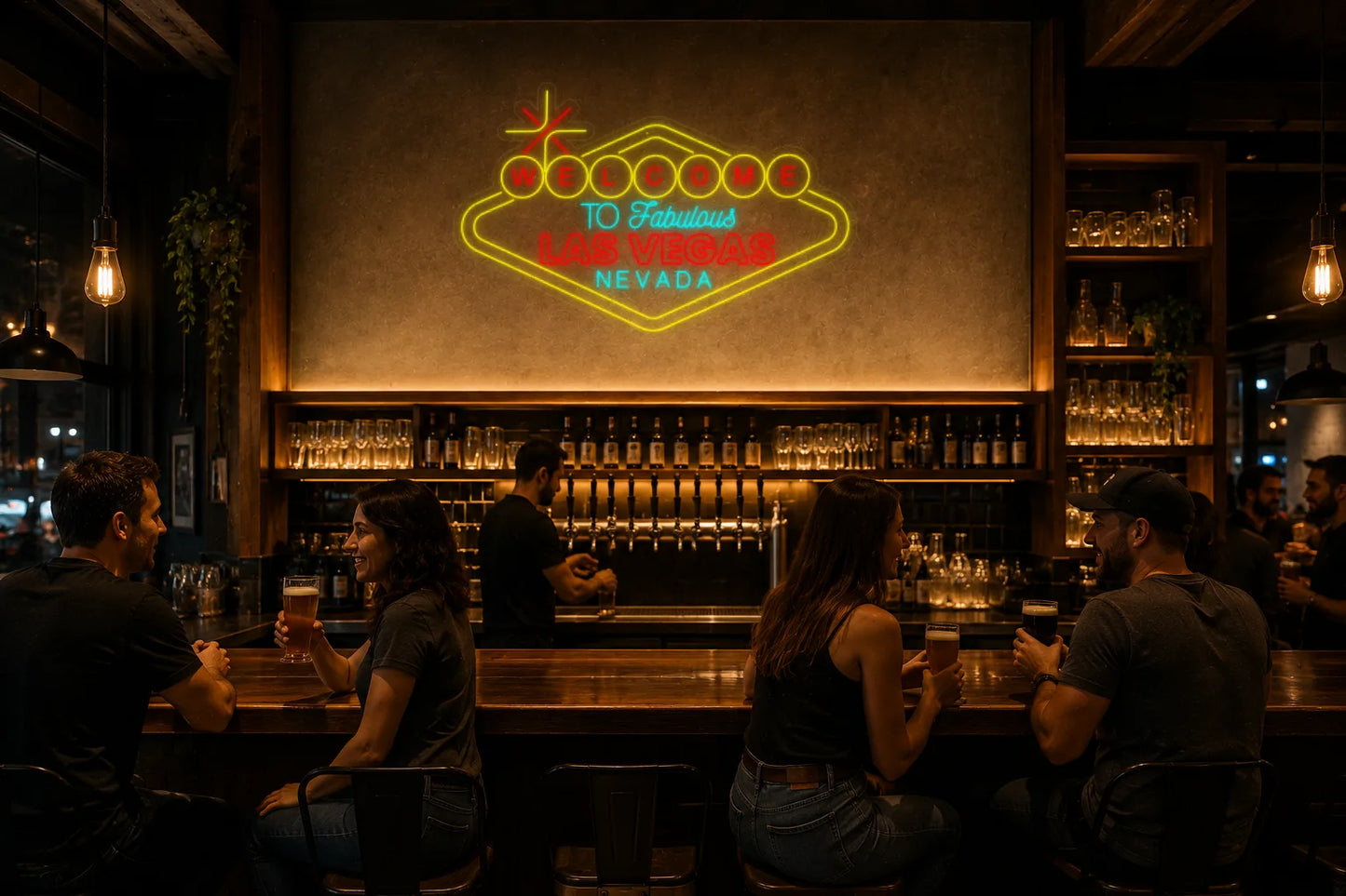 Neón Bienvenidos a Las Vegas - Welcome to las vegas - bar_1