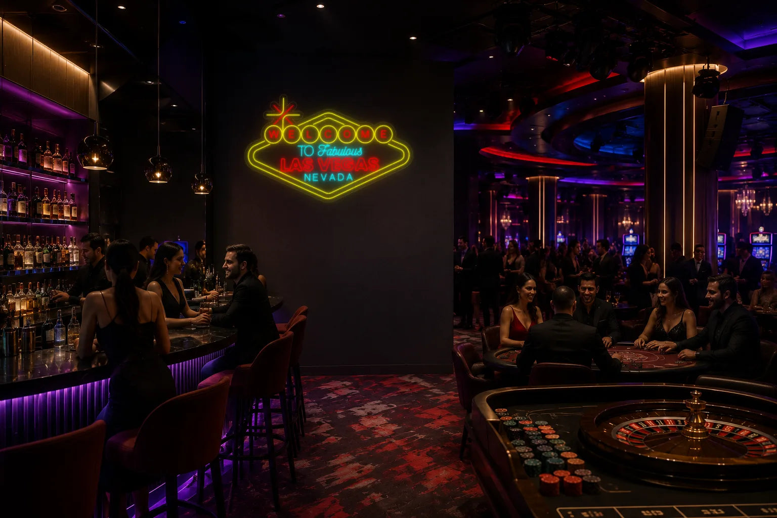 Neón Bienvenidos a Las Vegas - Welcome to las vegas - casino_3