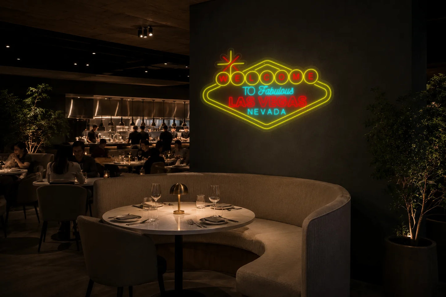 Neón Bienvenidos a Las Vegas - Welcome to las vegas - restaurant-3