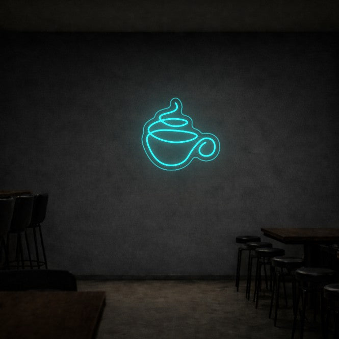 LED neon sign coffee cup