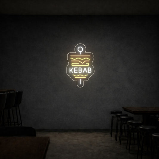Cartel Neón Kebab