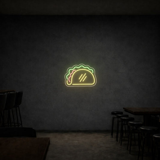 Cartel Neón Taco
