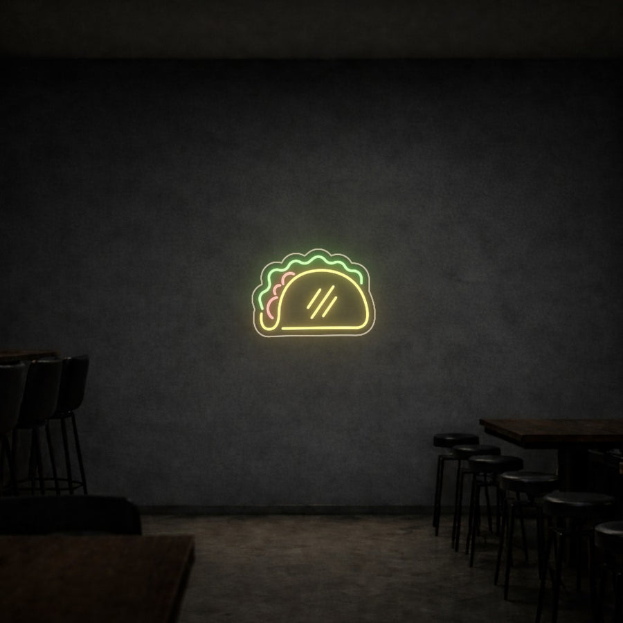 Cartel Neón Taco
