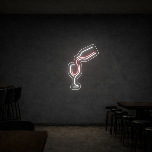 LED neon sign vino