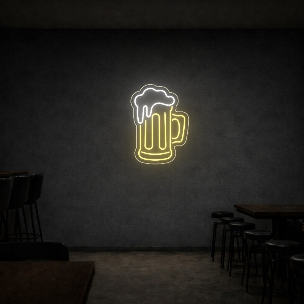 LED neon sign beer