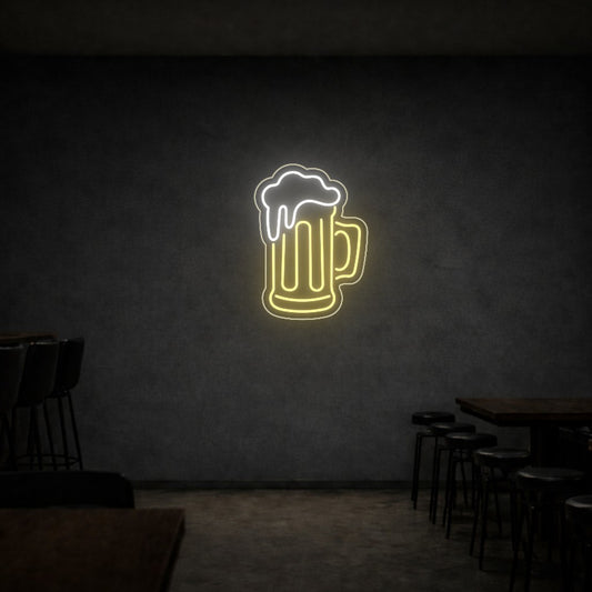 LED neon sign beer