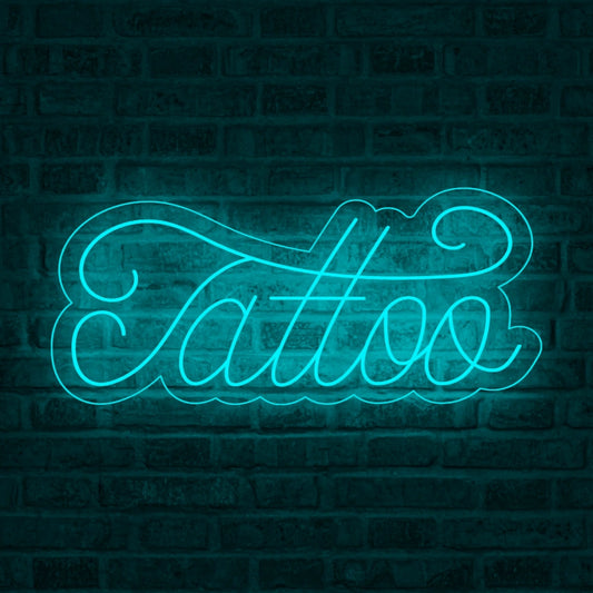 Neón Tatuaje cursivo - Miniatura