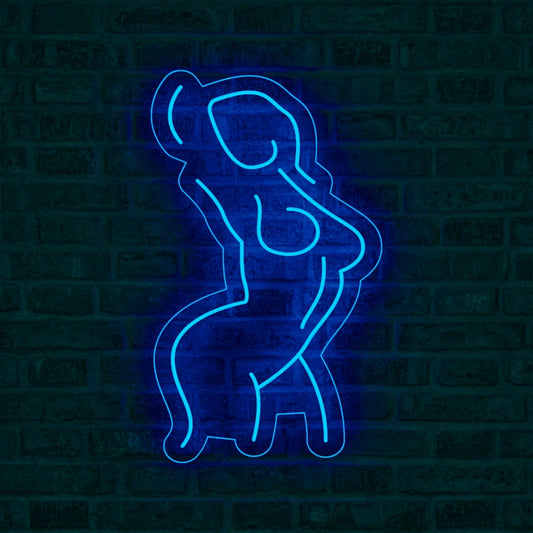 Neón Silueta femenina - Miniatura